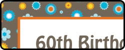 60th Birthday Invitations